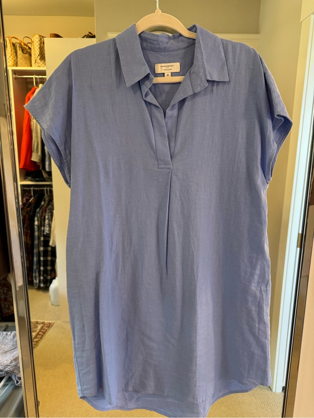 Banana Republic Light Blue Collared Shift Dress